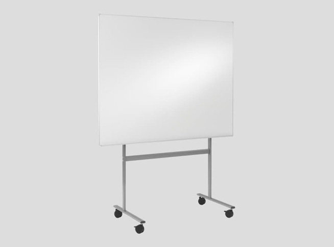 Boarder whiteboard med gulvstativ